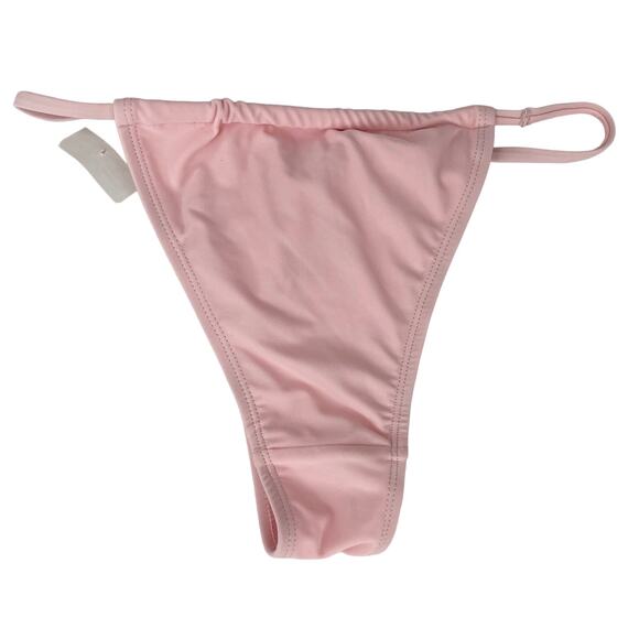 Cabana del Sol Swimsuit Bikini Pink String Short Sleeves Small New - Picture 10 of 13